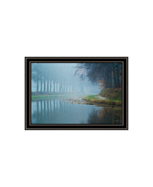 HomeRoots Set of Two Misty Rivers Framed Wall Art - Elegant Landscape Prints for Living Room or Office Decor 568737