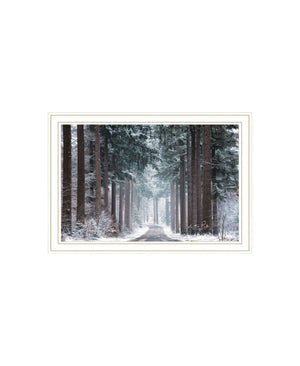 HomeRoots Set of Two Framed Winter Wonderland Prints - Modern Black Wall Art for Seasonal Home Decor 568746