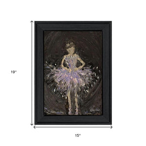 HomeRoots Set of Two "Ballerina Dancers" Black Framed Wall Art – Elegant Prints for Stylish Home Décor & Gallery Walls 568747