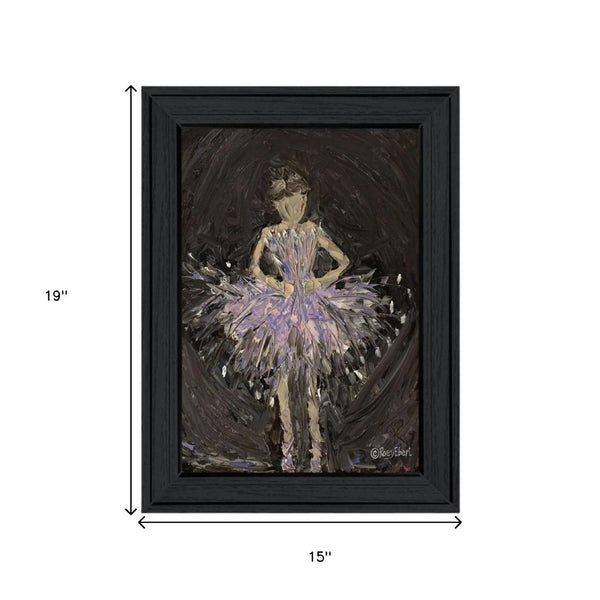 HomeRoots Set of Two "Ballerina Dancers" Black Framed Wall Art – Elegant Prints for Stylish Home Décor & Gallery Walls 568747
