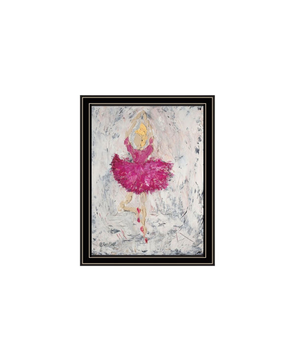 HomeRoots Set of Two Elegant Ballerina Dancer Prints in Sleek Black Frames – Perfect Wall Art for Any Room! 568748