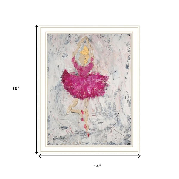 HomeRoots Set of Two Framed Ballerina Dancers Wall Art – Elegant Acrylic Prints for Stylish Home Decor 568749
