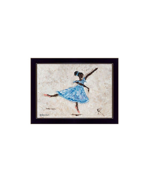 HomeRoots Set of Two Ballerina Collection Black Framed Wall Art Prints for Elegant Home Décor Upgrade 568751