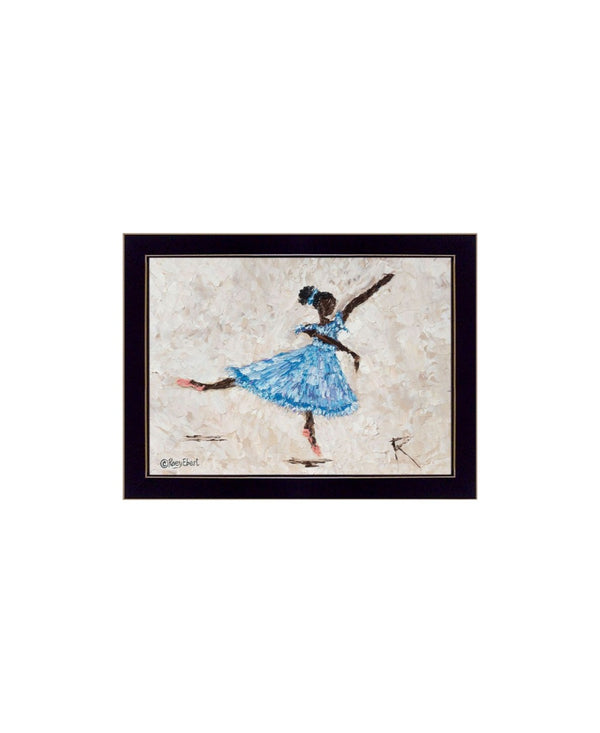 HomeRoots Set of Two Ballerina Collection Black Framed Wall Art Prints for Elegant Home Décor Upgrade 568751