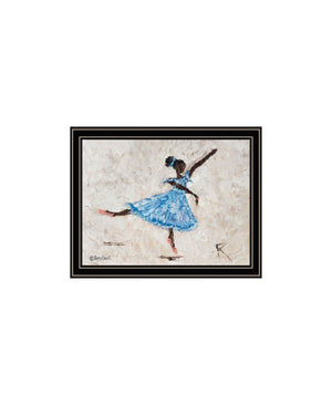 HomeRoots Set of Two Elegant Ballerina Wall Art Prints in Black Frames - Stylish Home Décor Accent 568752