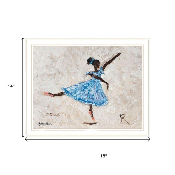 HomeRoots Set of Two Ballerina Collection Framed Wall Art - Elegant Acrylic Prints for Stylish Home Décor 568753