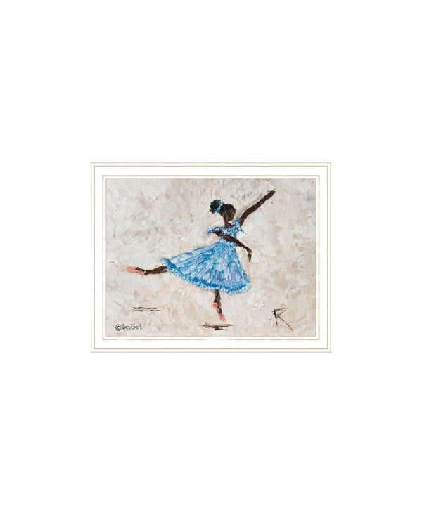 HomeRoots Set of Two Ballerina Collection Framed Wall Art - Elegant Acrylic Prints for Stylish Home Décor 568753