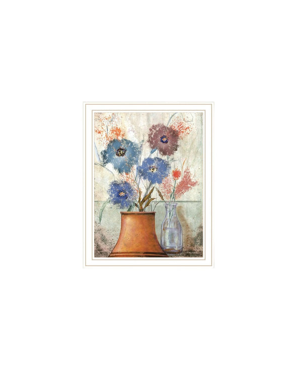 HomeRoots Set of Two Floral Dreams White Framed Wall Art - Elegant Prints to Brighten Any Room Effortlessly 568774