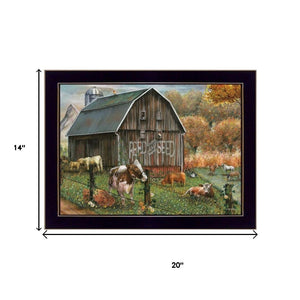 HomeRoots Set of Two Framed "Feed and Seed" Prints – Rustic Wall Art for Farmhouse Decor, Easy to Hang! 568775