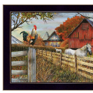 HomeRoots Set of Two Framed "Feed and Seed" Prints – Rustic Wall Art for Farmhouse Decor, Easy to Hang! 568775