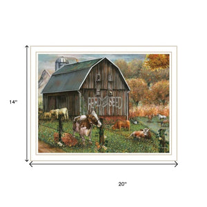 HomeRoots Set of Two Framed "Feed and Seed" Art Prints – Vibrant Farmhouse Wall Decor for Any Room 568777