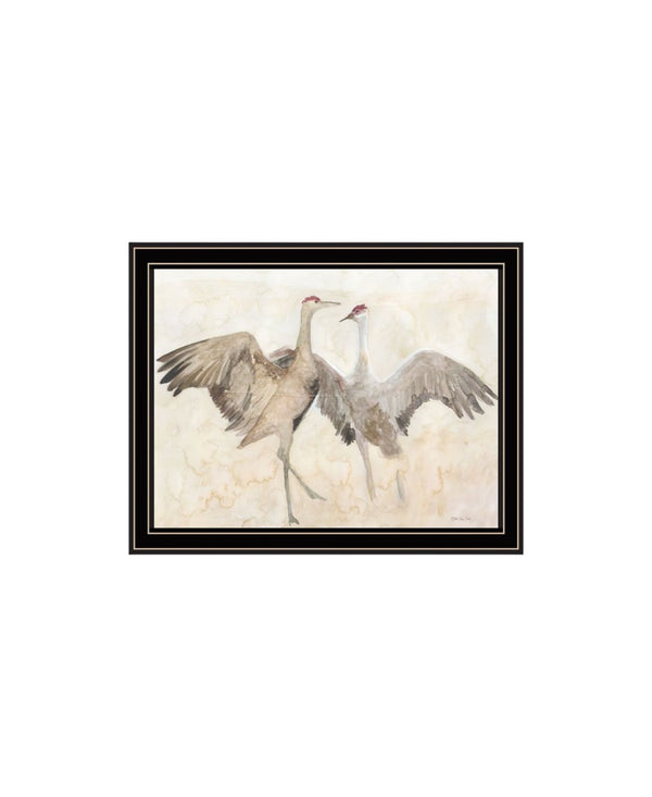 HomeRoots Set of Two Sandhill Cranes Framed Wall Art Prints - Elegant Wildlife Decor for Modern Spaces 568781