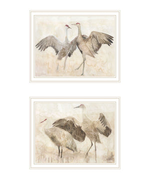 HomeRoots Set of Two Elegant Sandhill Crane Framed Wall Art Prints – Perfect for Stylish Home Décor & Focal Points 568782