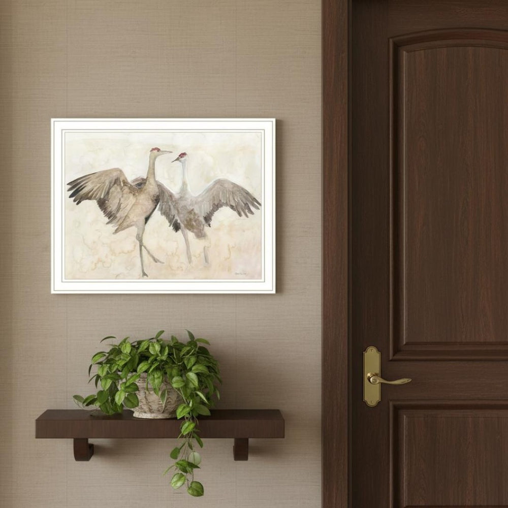 HomeRoots Set of Two Elegant Sandhill Crane Framed Wall Art Prints – Perfect for Stylish Home Décor & Focal Points 568782
