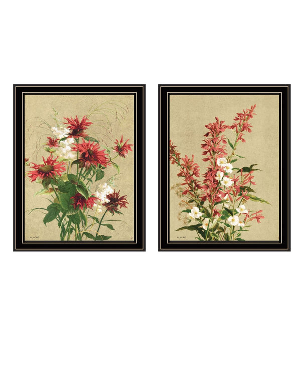 HomeRoots Set of Two Meadow Flowers Framed Wall Art - Elegant Floral Prints for Timeless Home Decor Update 568784