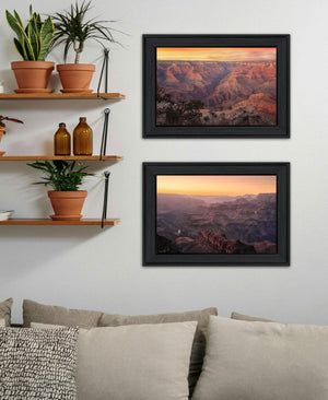 HomeRoots Set of Two Grand Canyon Black Framed Wall Art Prints – Stunning Contemporary Home Décor Pieces 568786