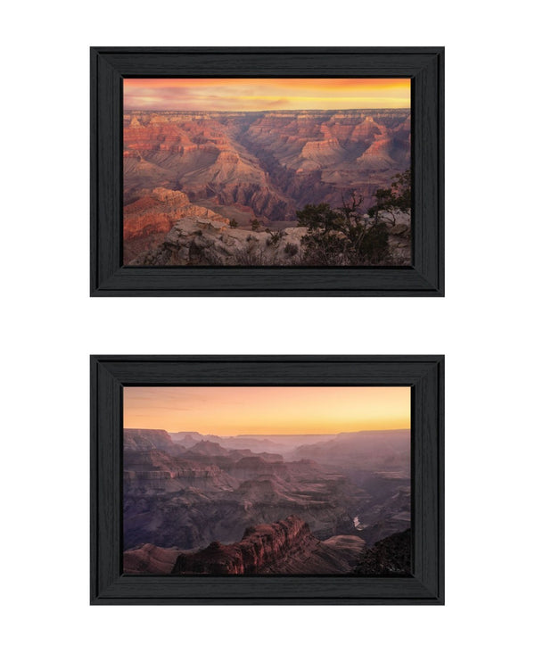 HomeRoots Set of Two Grand Canyon Black Framed Wall Art Prints – Stunning Contemporary Home Décor Pieces 568786