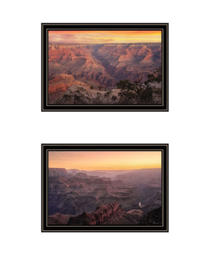 HomeRoots Set of Two Grand Canyon Black Framed Wall Art Prints - Modern Nature-Inspired Decor for Your Home 568787