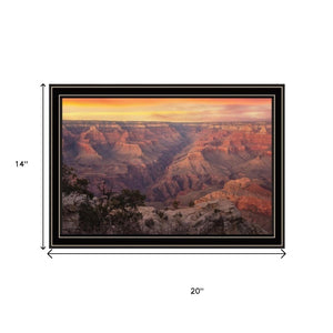 HomeRoots Set of Two Grand Canyon Black Framed Wall Art Prints - Modern Nature-Inspired Decor for Your Home 568787