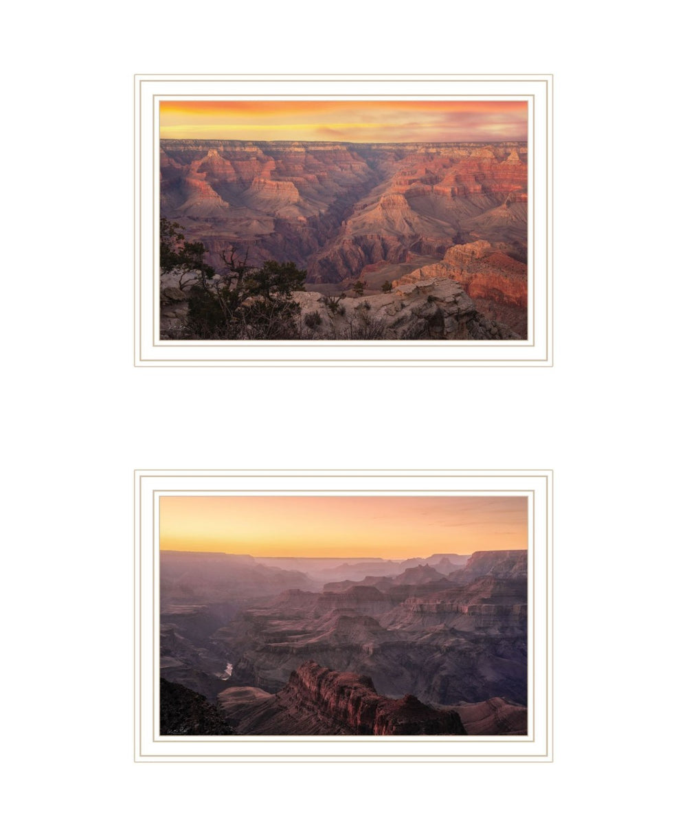 HomeRoots Set of Two Grand Canyon Framed Wall Art Prints - Modern Acrylic-Style Home Decor for Any Room 568788