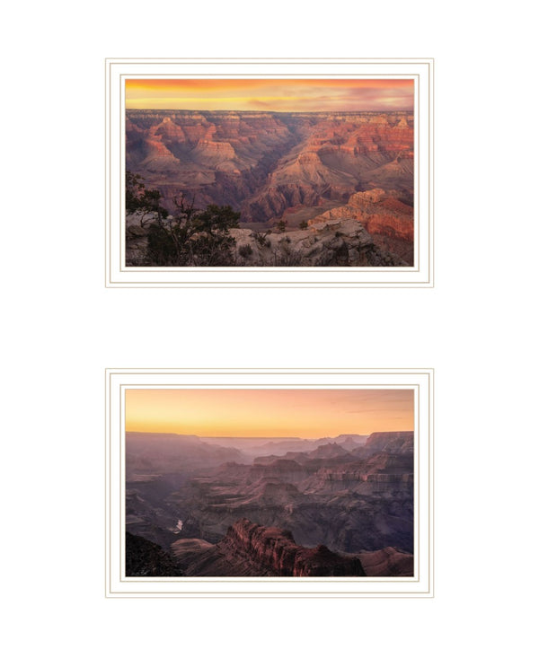 HomeRoots Set of Two Grand Canyon Framed Wall Art Prints - Modern Acrylic-Style Home Decor for Any Room 568788
