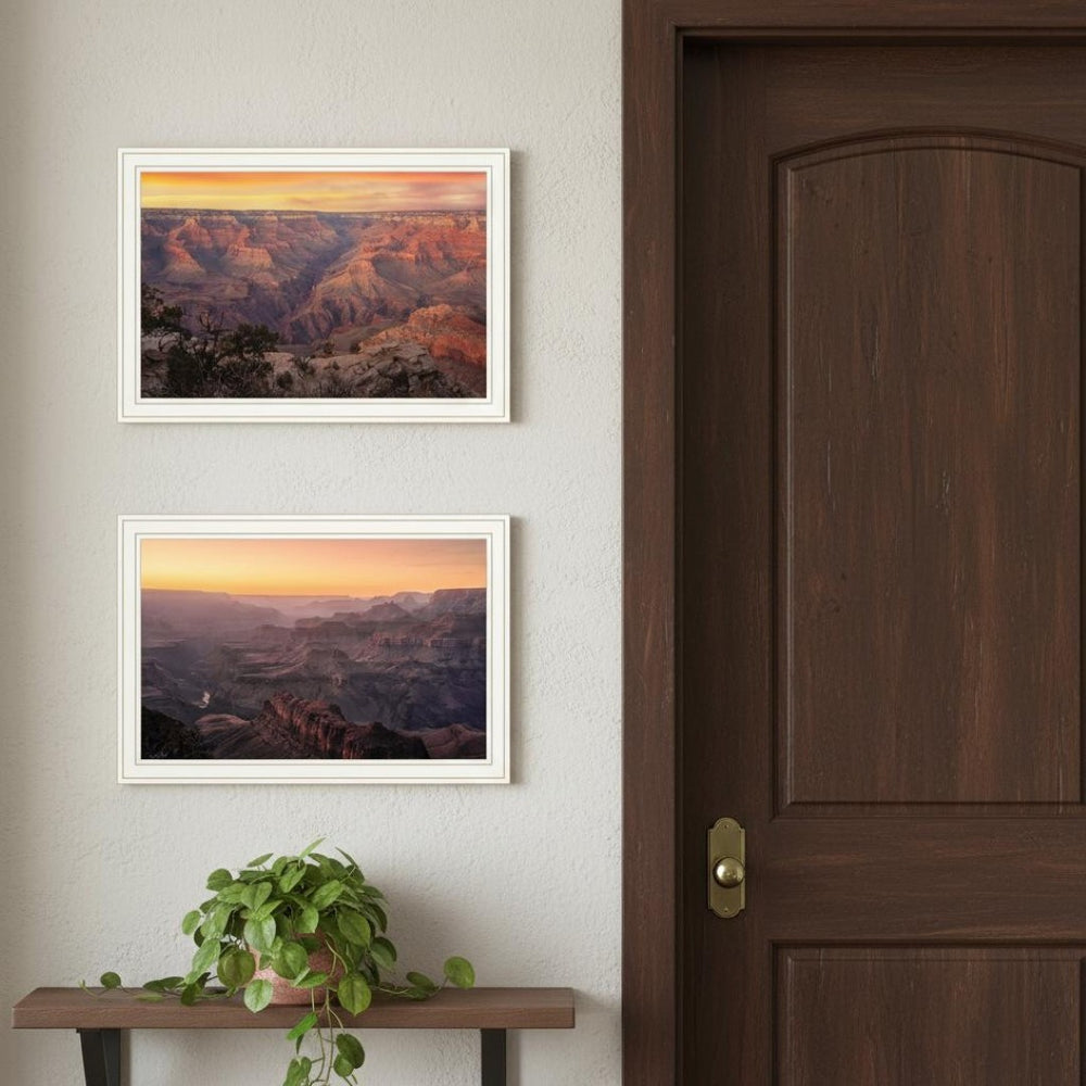 HomeRoots Set of Two Grand Canyon Framed Wall Art Prints - Modern Acrylic-Style Home Decor for Any Room 568788