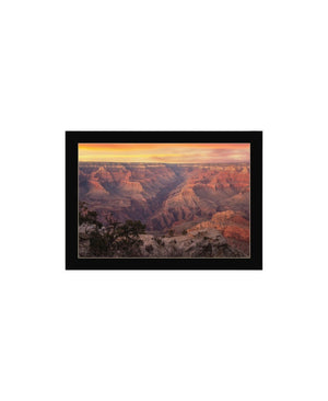 HomeRoots Set of Two Grand Canyon Black Framed Wall Art Prints - Elegant Landscape Decor for Any Space 568789