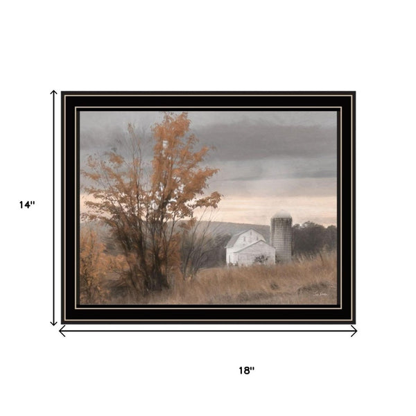 HomeRoots Set of Two Framed Autumn Farmhouse Prints - Watkins Glen Art for Cozy Home Décor & Wall Styling 568791