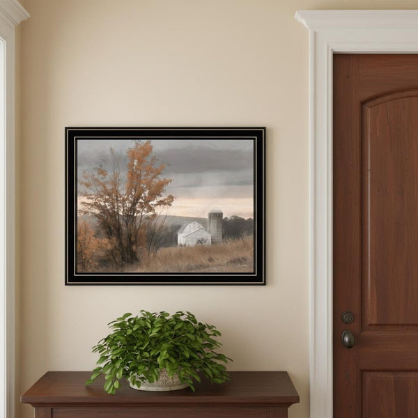 HomeRoots Set of Two Framed Autumn Farmhouse Prints - Watkins Glen Art for Cozy Home Décor & Wall Styling 568791