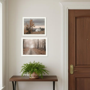 HomeRoots Set of Two Watkins Glen Autumn Framed Wall Art Prints - Vibrant Fall Decor for Any Space 568792
