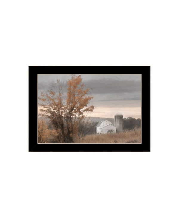 HomeRoots Set of Two Framed Autumn Farmhouse Wall Art Prints - Black Frames for Timeless Home Décor 568793