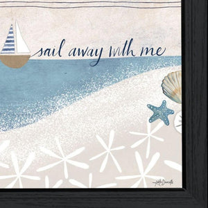 HomeRoots Set of Two Coastal-Inspired Framed Wall Art Prints - Modern Sail Away Decor for Home & Office 568794