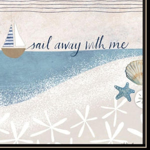 HomeRoots Set of Two Coastal Nautical Framed Wall Art – Modern Black Frames for Stylish Home Décor Accents 568795