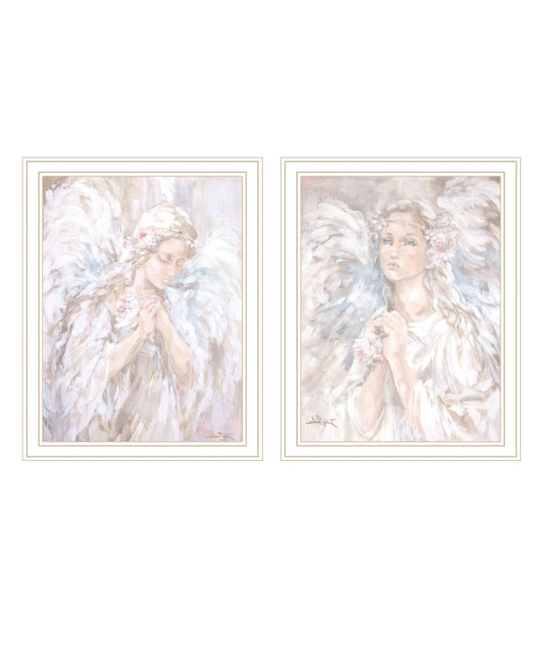 HomeRoots Set of Two Inspirational "Prayer for Peace" Framed Wall Art – Serene Home Decor for Tranquility 568798