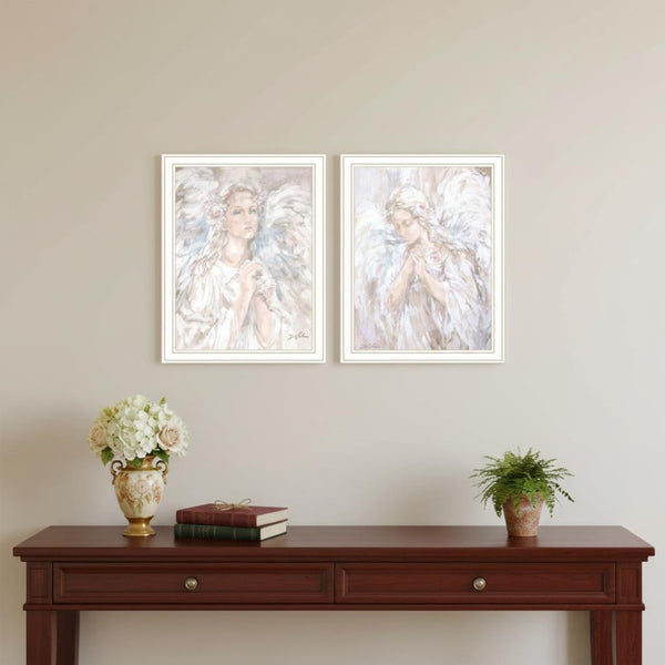 HomeRoots Set of Two Inspirational "Prayer for Peace" Framed Wall Art – Serene Home Decor for Tranquility 568798