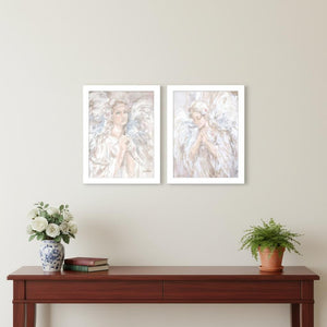 HomeRoots Set of Two Inspirational Prayer for Peace Framed Wall Art - Serene Decor for Tranquil Spaces 568799