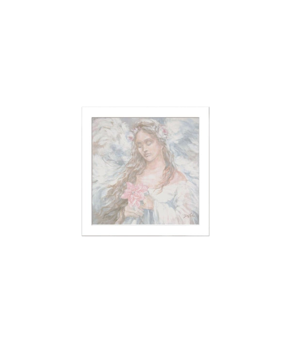 HomeRoots Set of Two Love Angel Framed Wall Art - Modern Spiritual Decor for Living Spaces & Gallery Walls 568801