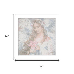 HomeRoots Set of Two Love Angel Framed Wall Art - Modern Spiritual Decor for Living Spaces & Gallery Walls 568801