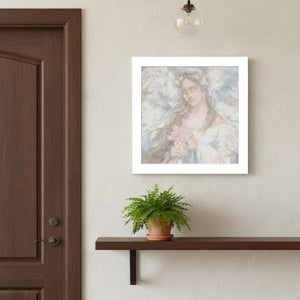 HomeRoots Set of Two Love Angel Framed Wall Art - Modern Spiritual Decor for Living Spaces & Gallery Walls 568801