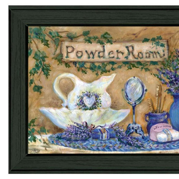 HomeRoots Set of Three Framed Lavender Bath Prints – Spa-Inspired Wall Art for Relaxation & Serenity 568806