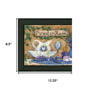 HomeRoots Set of Three Framed Lavender Bath Prints – Spa-Inspired Wall Art for Relaxation & Serenity 568806