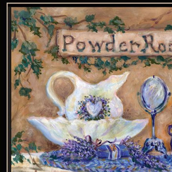 HomeRoots Set of Three Spa-Inspired Lavender Bath Framed Wall Art Panels for Stylish Bathroom Décor Upgrade 568808