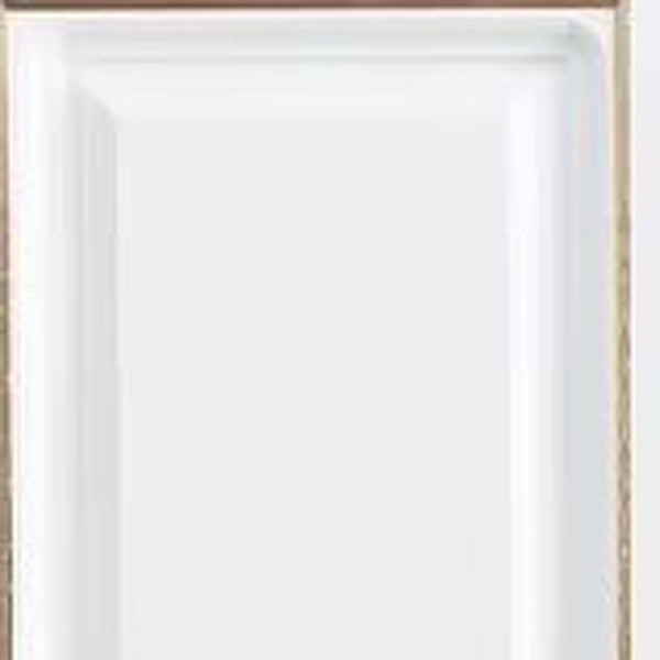 Homeroots 74" White And Gold Combo Dresser - Stylish Five Door, Two Drawer Storage Solution For Any Room  Manufactured Wood 568813