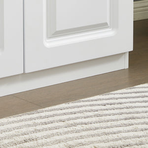 Homeroots 74" Elegant White Five-door Two-drawer Combo Dresser For Stylish Bedroom Storage Solutions  Manufactured Wood 568815