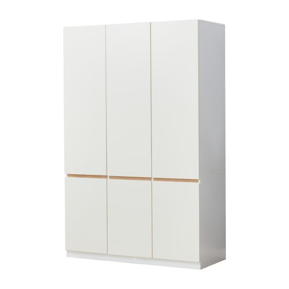 HomeRoots 74" White Six-Door Combo Dresser - Stylish Storage Solution with Ample Space & Modern Design for Any Room 568818