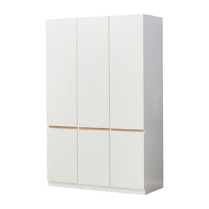 HomeRoots 74" White Six-Door Combo Dresser - Stylish Storage Solution with Ample Space & Modern Design for Any Room 568818