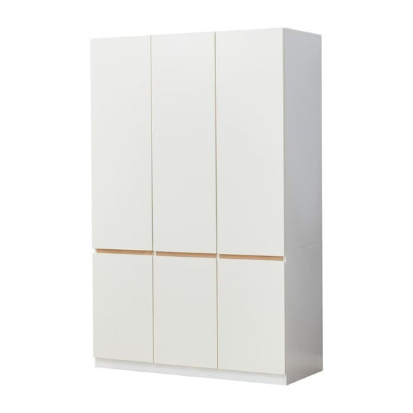 HomeRoots 74" White Six-Door Combo Dresser - Stylish Storage Solution with Ample Space & Modern Design for Any Room 568818