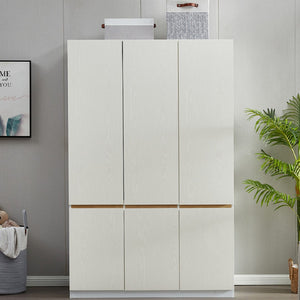 Homeroots 74" White Six Door Combo Dresser - Stylish Storage Solution With Durable Design For Organized Bedrooms  Manufactured Wood 568818