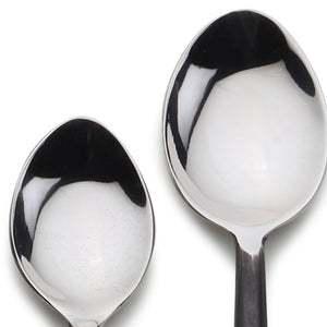 Homeroots Matte Black Stainless Steel Twenty Piece Hand Forged Flatware Set   568825