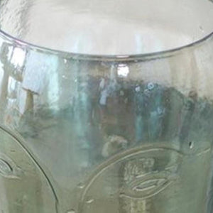 HomeRoots Set of Two Light Green Glass Vases with Modern Abstract Faces - Artistic Decor for Any Space 568860